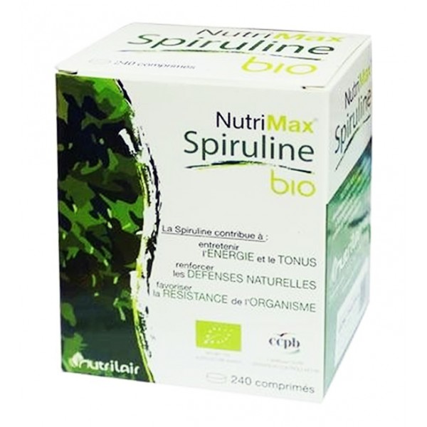 NUTRIMAX SPIRULINE 100% BIO 240 COMPRIMES