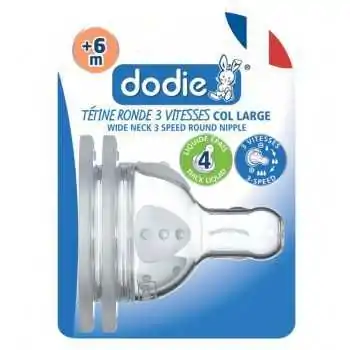 Dodie Tétines col large (6M...