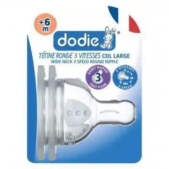 Dodie Tétines col large (6M...