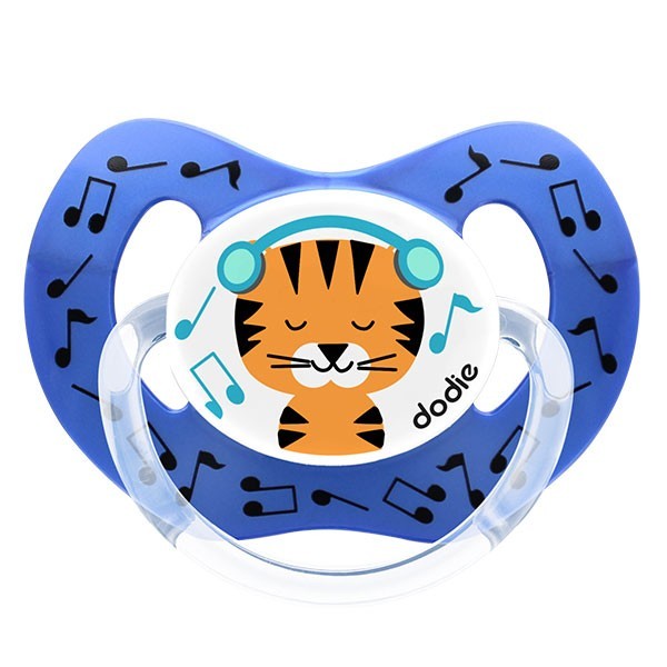 Dodie Sucette Physiologique +6m Bleu Tigre