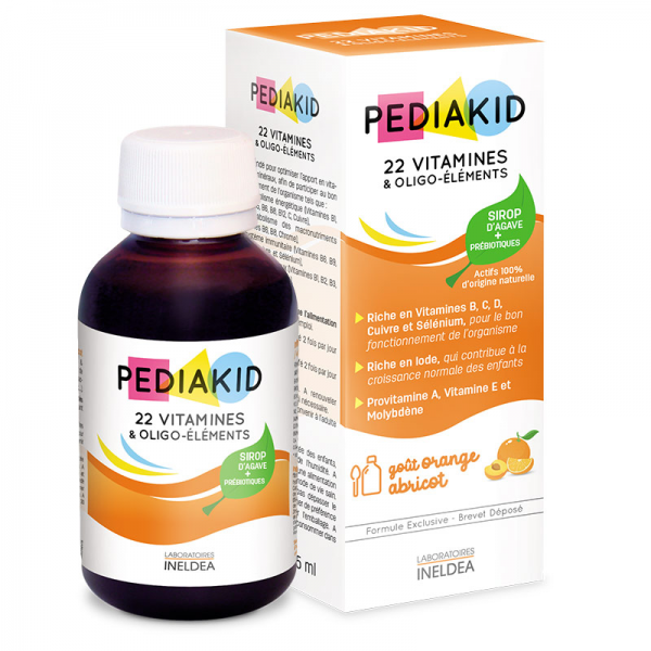PEDIAKID 22 Vitamines et Oligo-éléments 125ml