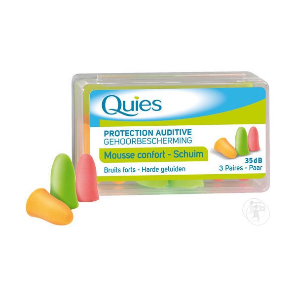 QUIES PROTECTION AUDITIVE EN MOUSSE 3 paires