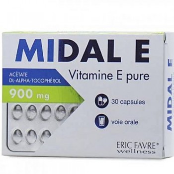 ERIC FAVRE MIDAL vitamine E Pure - 30 Capsules