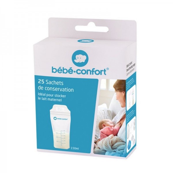 Bebe confort sachets sterilises de conservation de lait maternel 25 pieces