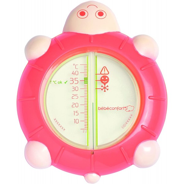 Bebe confort Thermometre de bain tortue Rose