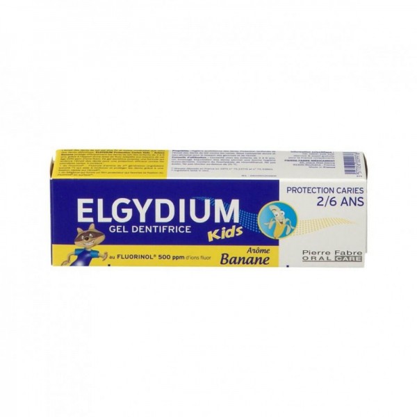 Elgydium Dentifrice KIDS 2-6 ans Banane 50 ML