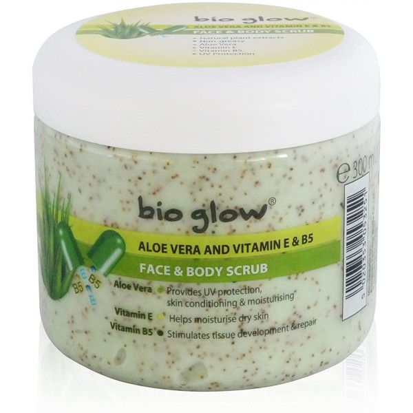 Bio Glow ALOE VERA Visage & Corps Gommage Vitamine E et B5