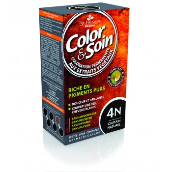 3 CHENES COLOR & SOIN 4N CHATAIN NATUREL