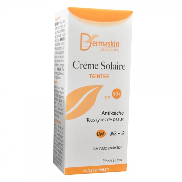 DERMASKIN CREME SOLAIRE SPF 50+ ANTI-TâCHE Teintée Claire 50 ml