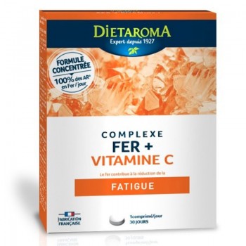 DIETAROMA complex Fer+Vitamine C boite 30 comprimés