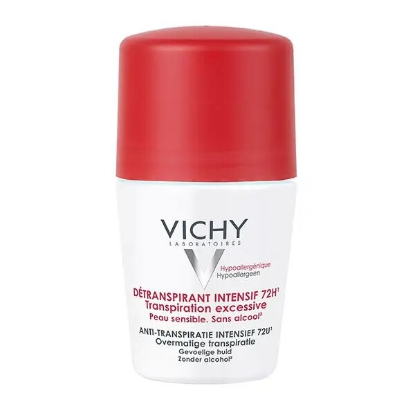 Vichy Dermo-Tolérance Déodorant Détranspirant Intensif 72H Bille Tous Types de Peaux 50ml