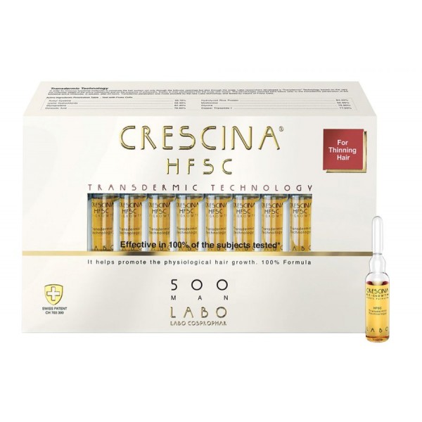 Crescina HFSC Transdermic 500 Man 20ML 20 ampoules