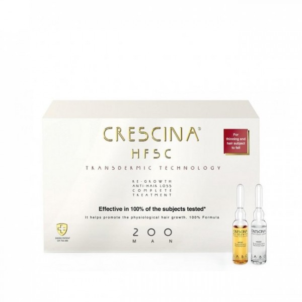Crescina HFSC Transdermic Complete Treatment 200 Man 10+10FL