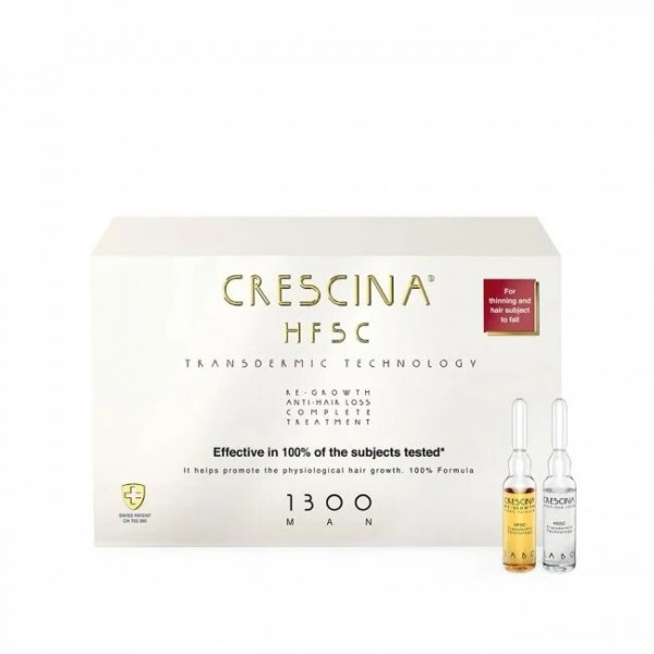 Crescina HFSC Transdermic Complete Treatment 1300 Man 10+10F