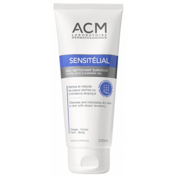ACM sensitelial gel nettoyant surgras 200ml