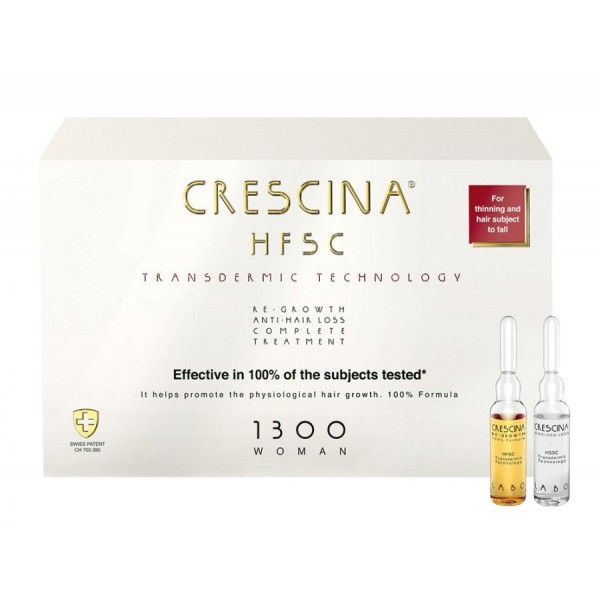 Crescina HFSC Transdermic Complete Treatment 1300 Woman 10+10 ampoules
