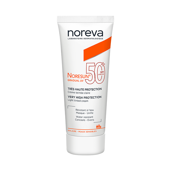 NOREVA NORESUN GRADUAL UV SPF50+ TEINTE CLAIRE CREAM TUBE 40 ML