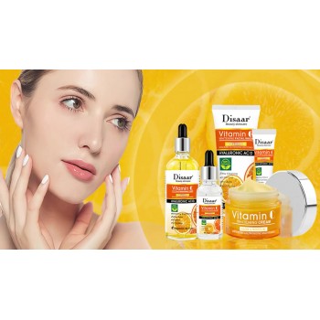 Dissar Ensemble de soins hydratants pour la peau Blanchiment de la peau Femmes Ensemble nourrissant à la vitamine C