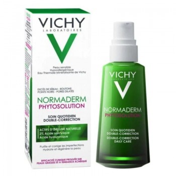 Vichy Normaderm Phytosolution Soin Double Correction Peau Grasse Acnéique  50ml