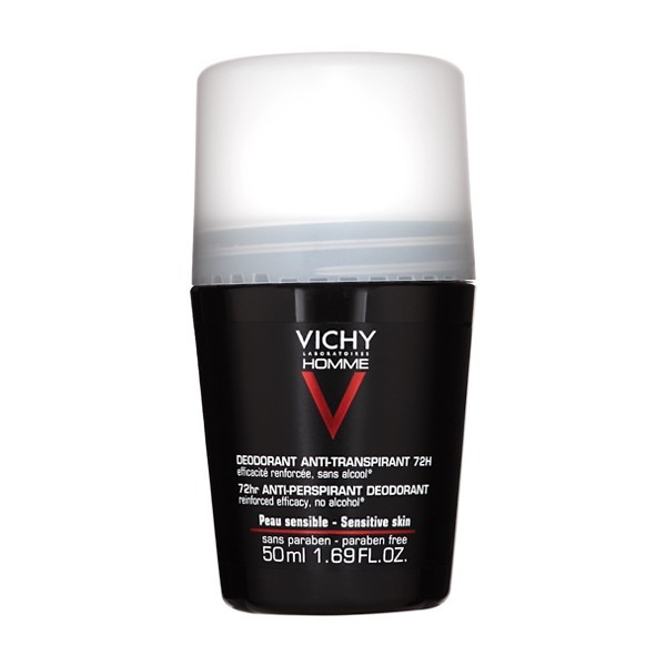 Vichy Homme Déodorant Bille Anti-Transpirant 72H Peau Sensible 50ml