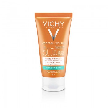 Vichy Capital Soleil Crème Onctueuse SPF50+ Peau Sensible Normale à Sèche 50ml