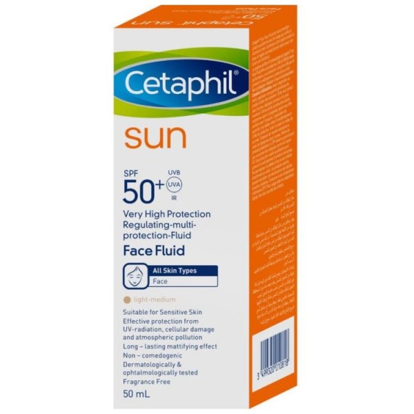 CETAPHIL SUN FACE FLUIDE TEINTE SPF 50+ 50ML