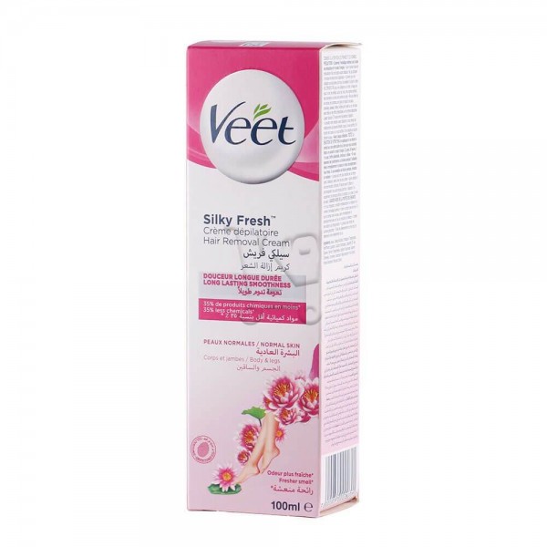 Veet Crème dépilatoire Silky Fresh Douceur longue durée Peaux Normales 100ml