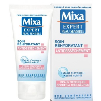 MIXA Crème hydratante pour visage Soin réhydratant antidessèchement – 50 ml original