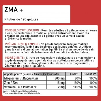 Eric Favre ZMA+ 120 capsules