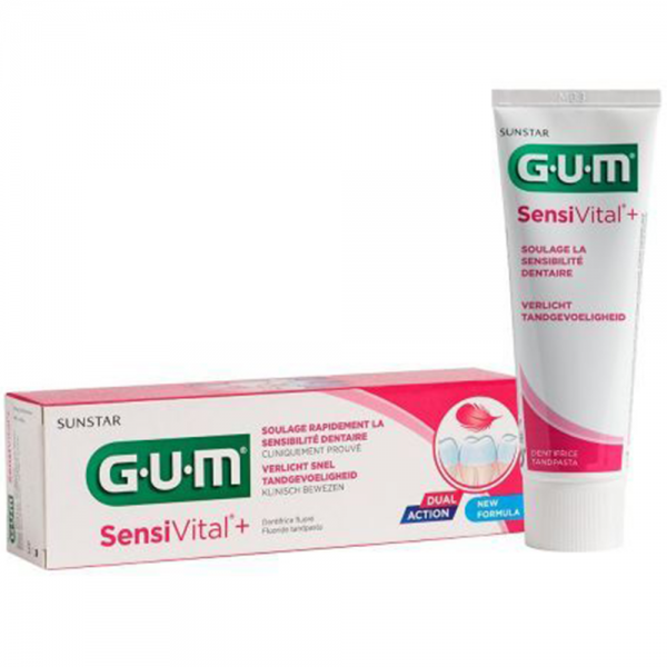 GUM Dentifrice Sensivital PLUS 75ml  (Dents sensibles)