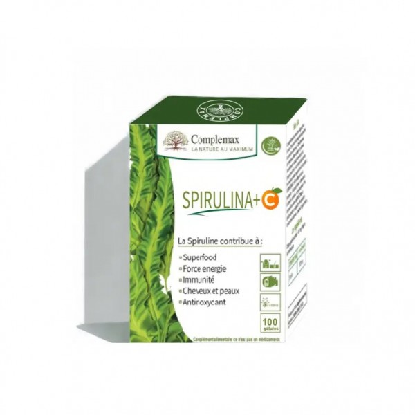 Complemax Spiruline + Vitamine C 400mg 120 gelules