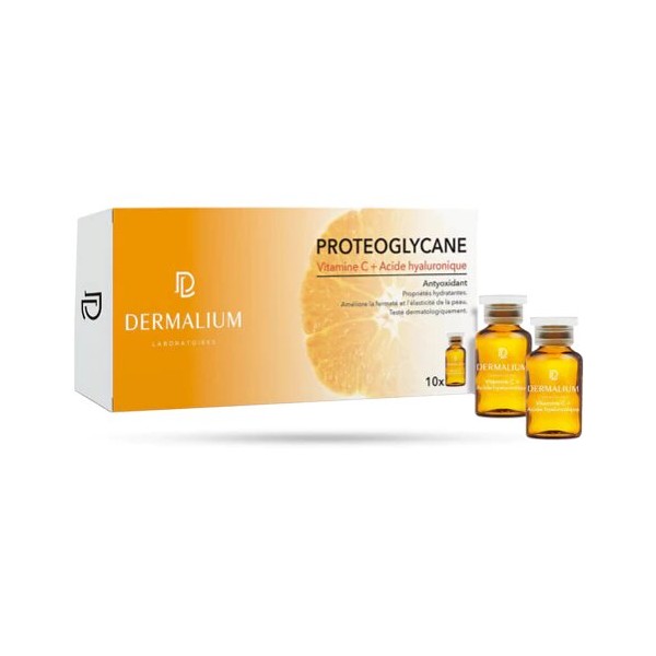 DERMALIUM PROTEOGLYCANE VITAMINE C + ACIDE HYALURONIQUE 10*2ml