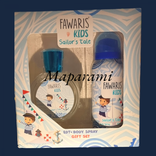 Parfum pour garcon pack fawaris kids Sailor's tale eau de toillette+spray allergen free