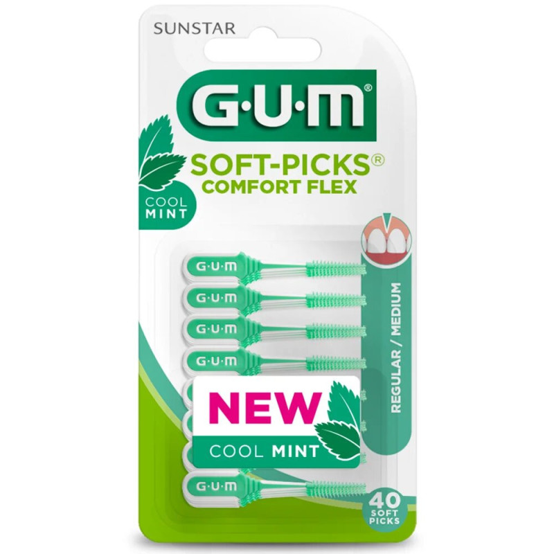 GUM Soft Pick ConfortFlex Mentholé Medium /40