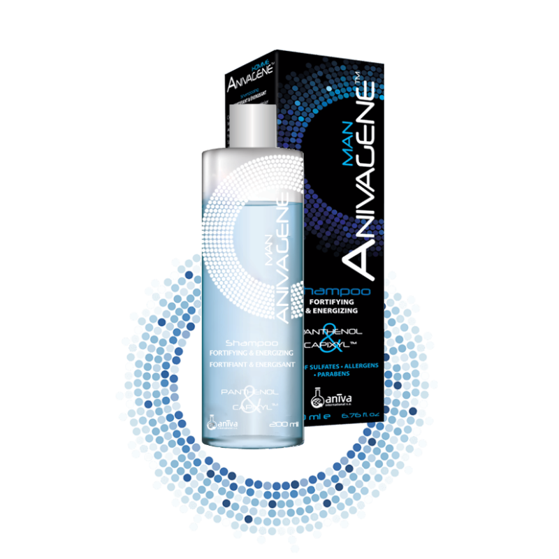Anivagene Shampoing Fortifiant & énergisant Homme Sans Sulfate 200ML