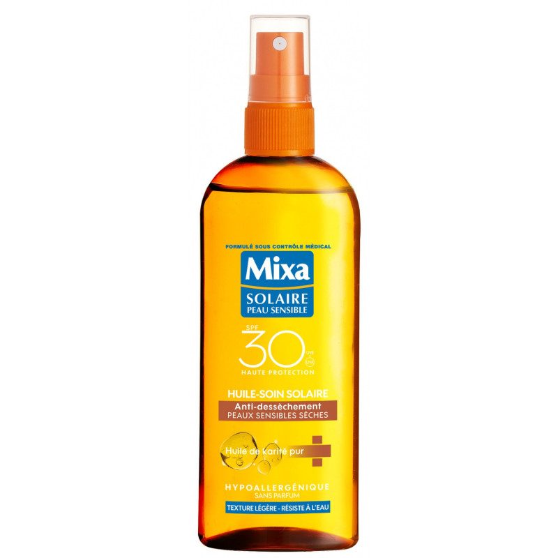 MIXA Huile soin solaire anti-dessèchement Nutrition Intense SPF 30 - 150 ml