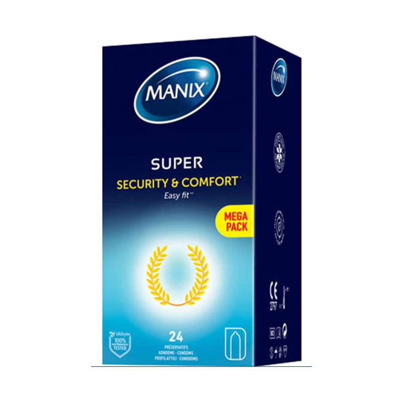 MANIX SUPER EASY-FIT BOÎTE DE 24