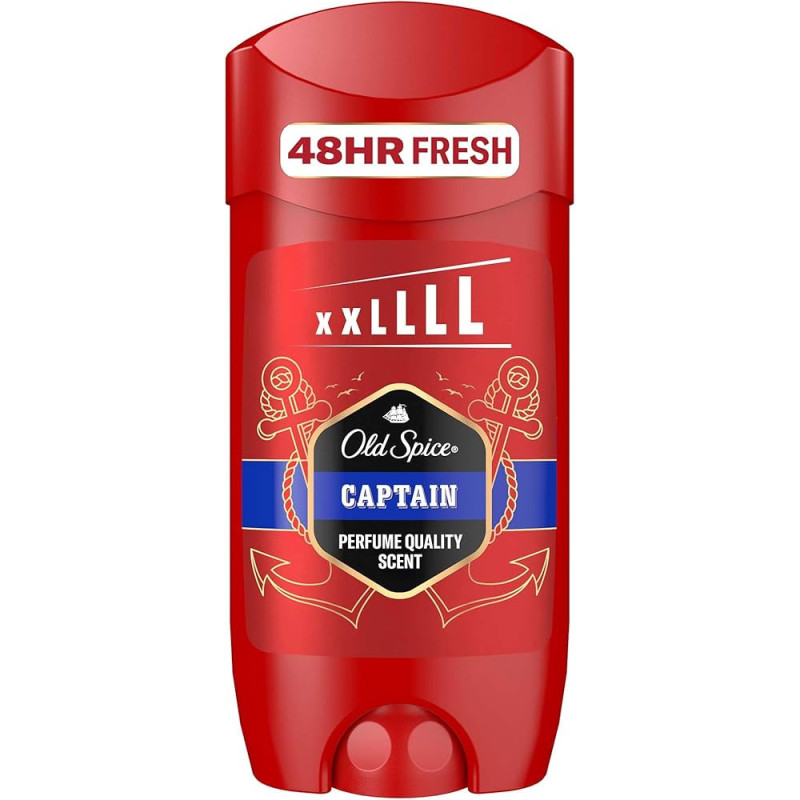 OLD SPICE CAPTAIN DEODORANT STIK 0% sel D'ALUMINIUM 100% ORIGINAL 85ml