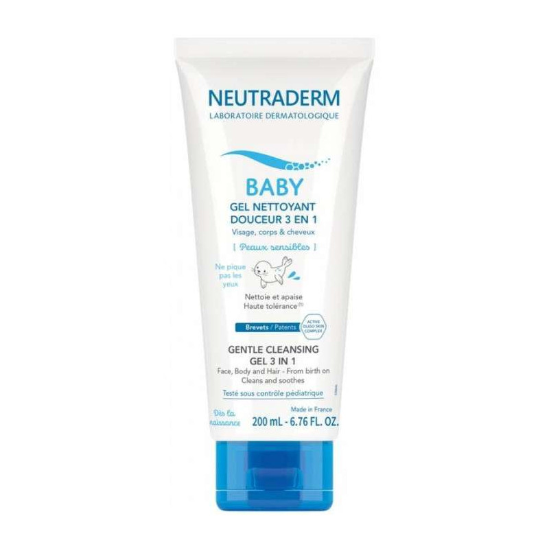 NEUTRADERM Baby Gel nettoyant douceur 3 en 1 - 200ML