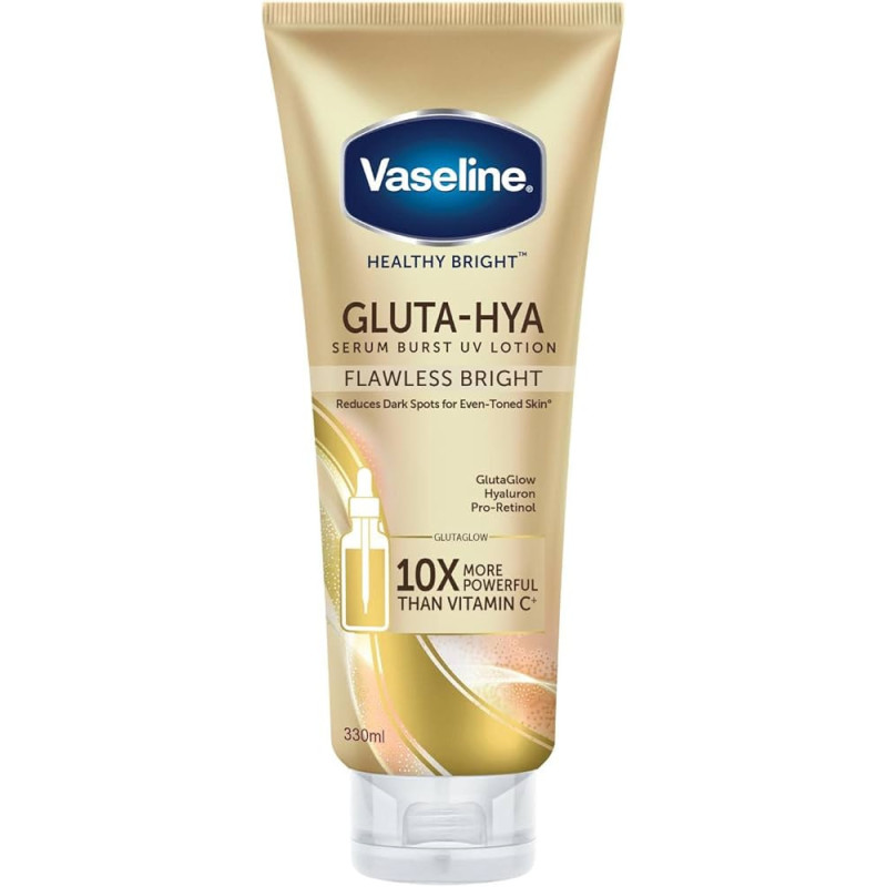 Vaseline Healthy Bright Gluta-Hya Serum Burst UV Lotion Flawless Glow (330 ml)