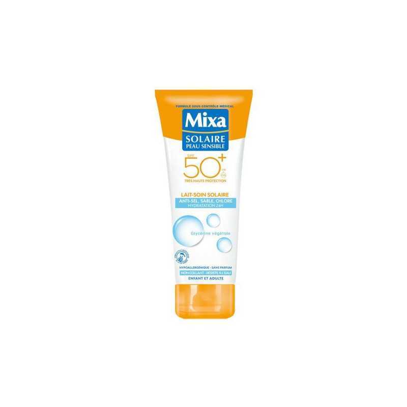 MIXA Brume Solaire SPF 50+, 200 Ml – Sonnenspray Für Empfindliche Haut & Kinder, Hypoallergen, Wasserfest