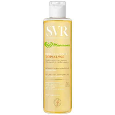SVR Topialyse Huile Lavante Micellaire 200 ml – Nettoyant Relipidant Peaux Sèches et Atopiques