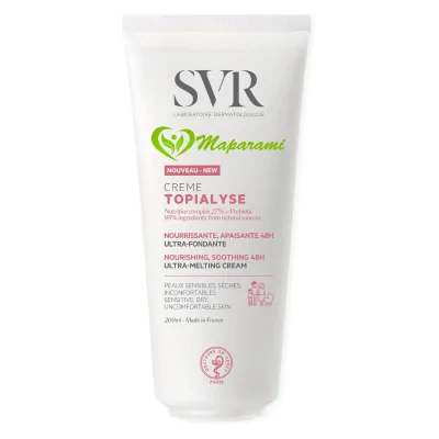 SVR Topialyse Crème Émolliente Nourrissante Apaisante Anti-Démangeaisons 200 ml