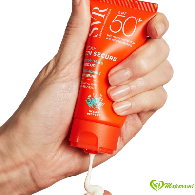 SVR Sun Secure Crème SPF50+ – Crème Solaire Confort Invisible Peaux Normales à Sèches 50 ml