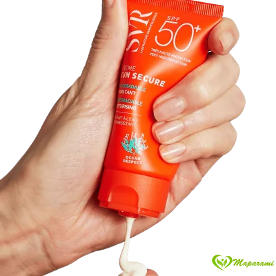SVR Sun Secure Crème SPF50+ – Crème Solaire Confort Invisible Peaux Normales à Sèches 50 ml SVR Sun Secure Crème SPF50+ – Crème Solaire Confort Invisible Peaux Normales à Sèches 50 ml