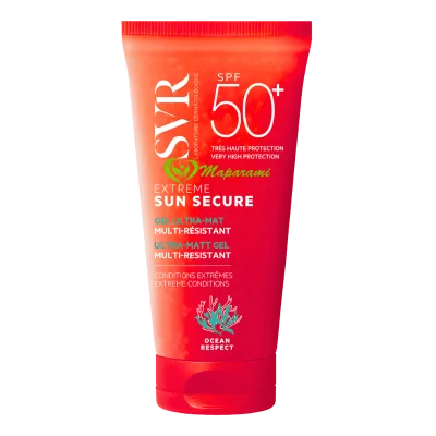 SVR Sun Secure Extrême SPF50+ 50 ml – Gel Solaire Ultra-Mat Haute Protection Peaux Sensibles