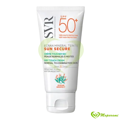 SVR Sun Secure Écran Minéral Teinté SPF50+ Toucher Sec – Peaux Normales à Mixtes