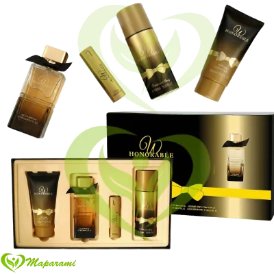 PARFUM FEMME HONORABLE PAR SELLION EAU DE PARFUM COFFRETS CADEAUX 4 PIÈCES