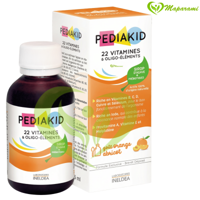 PEDIAKID 22 Vitamines et Oligo-éléments 125ml