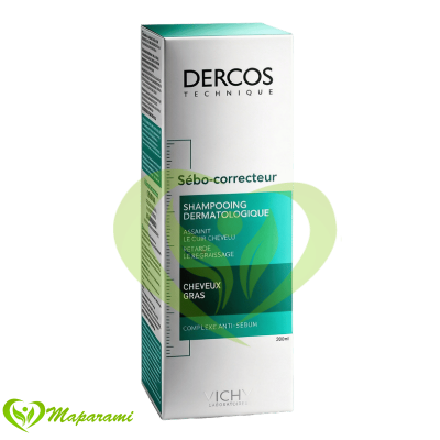 Vichy Dercos Shampooing Traitant Sébo-Correcteur 200ml